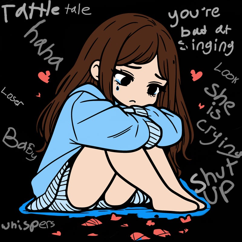 a girl after a breakup