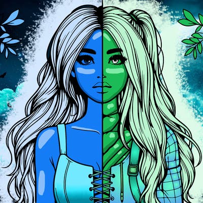 realistic girl split