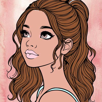 beautiful realistic girl