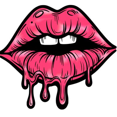 lips that look realistic and drip