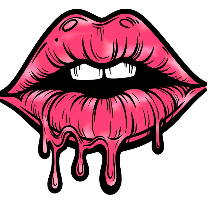 lips that look realistic and drip
