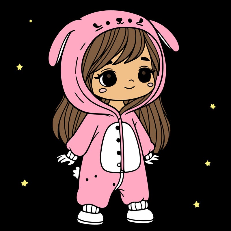 girl in onesie