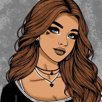 detailed realistic girl