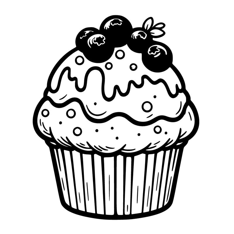 blueberry muffin cupcake