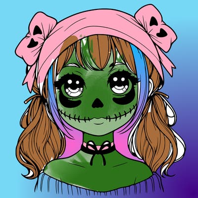 realistic girl halloween