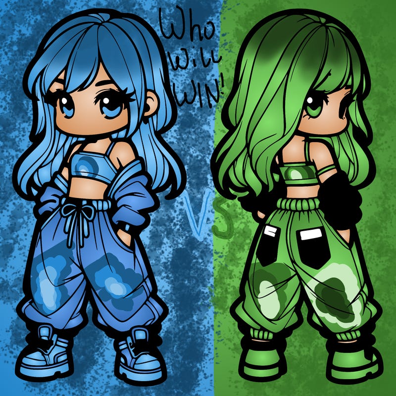 girl in crop top and baggy pants