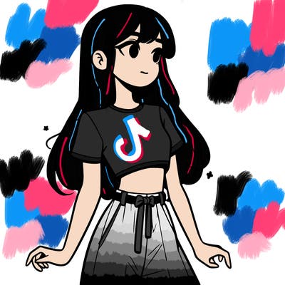 girl in a cute crop top