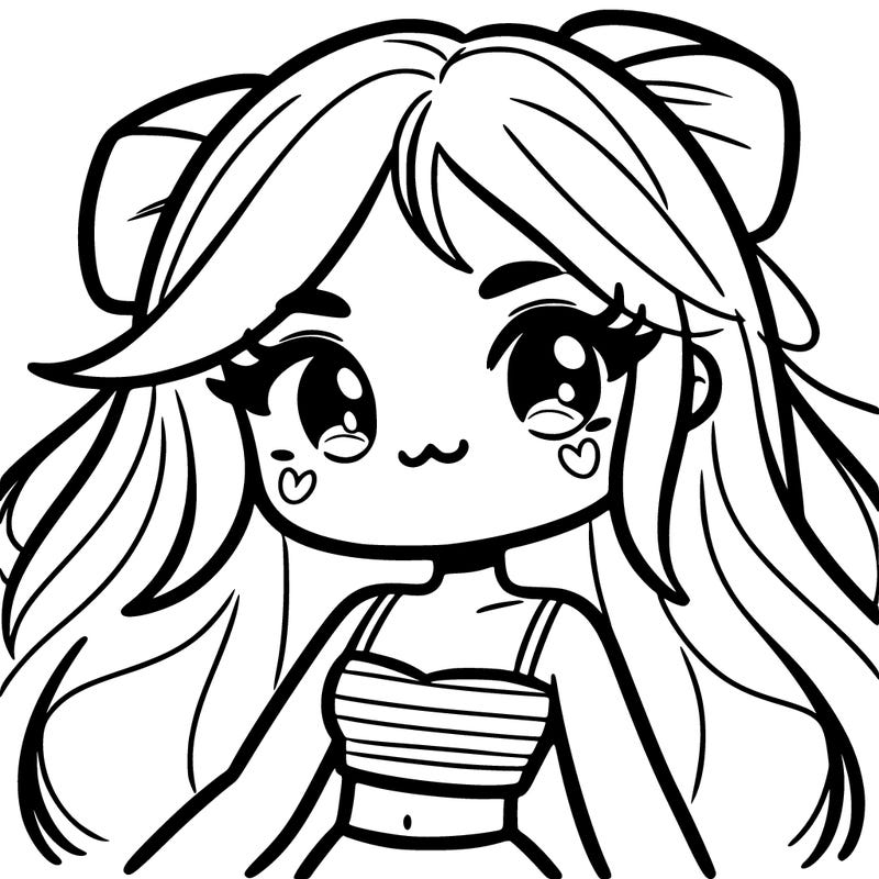 cute girl with crop top