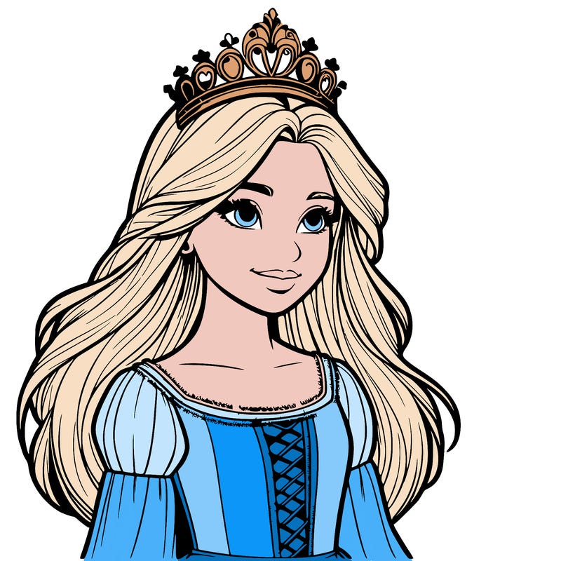 a realistic medieval princess with a tiara