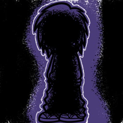 emo girl with baggy clothes