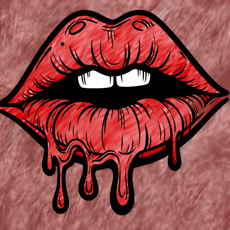lips that look realistic and drip