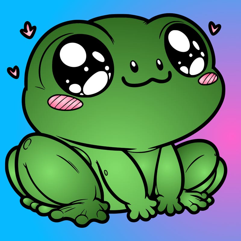 cute frog person realistic
