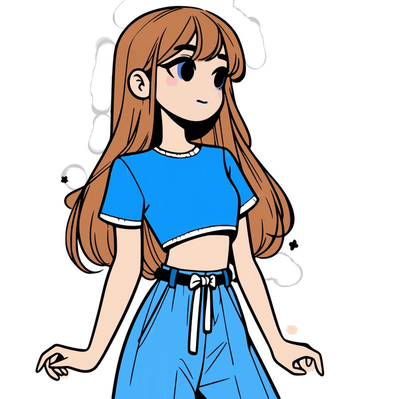 girl in a cute crop top