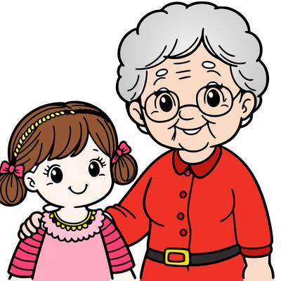 grandma and granddaughter