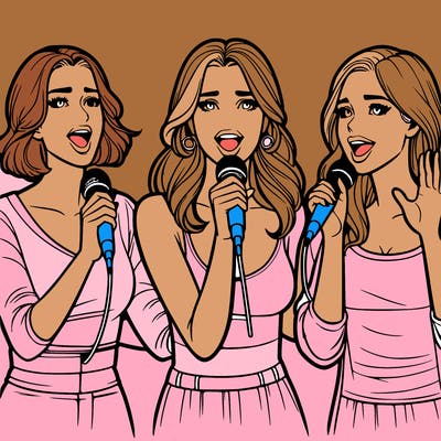 realistc women singing