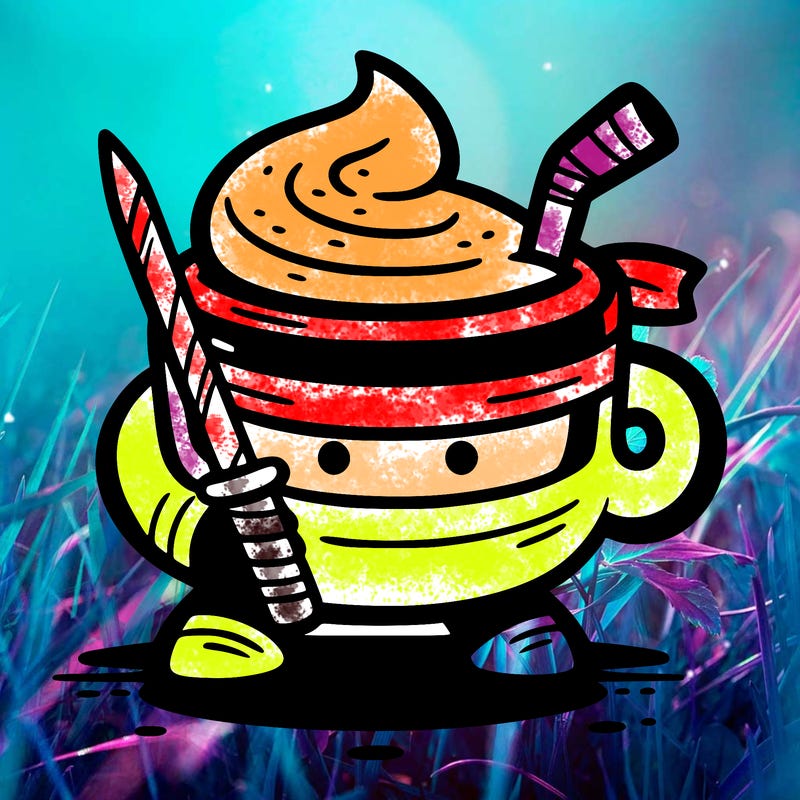 a cappuccino that is a ninja
