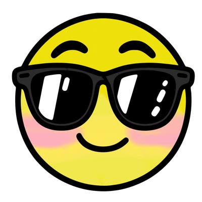 emoji with sunglasses