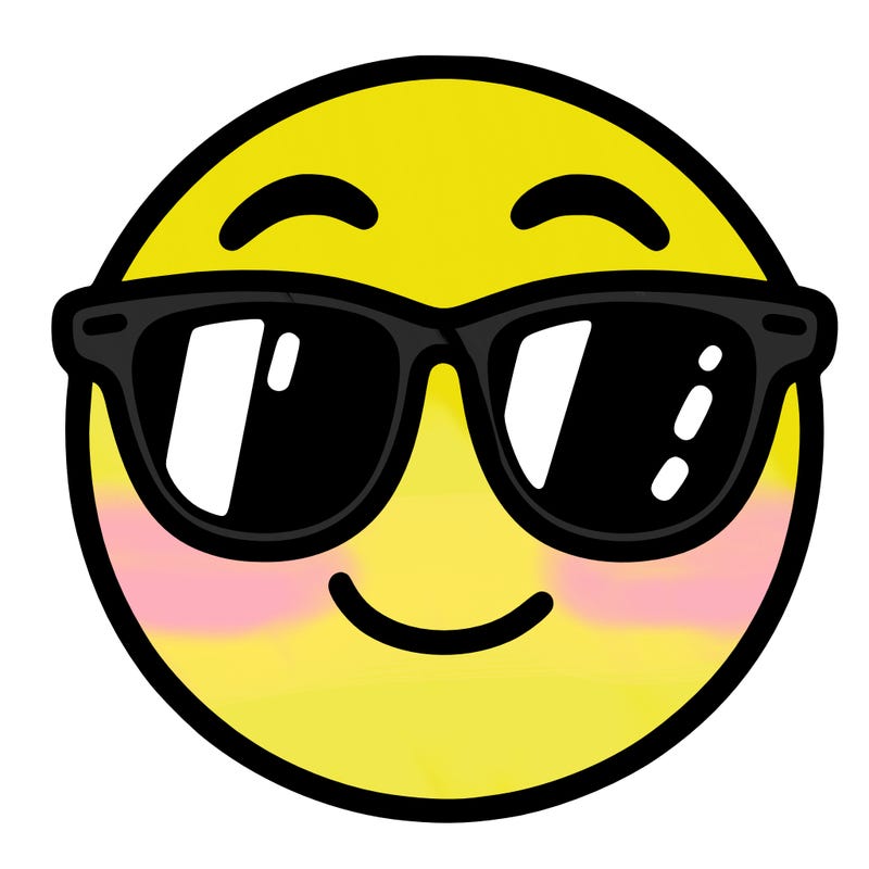 emoji with sunglasses