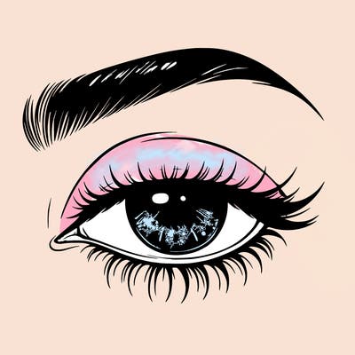 eye closed realistic