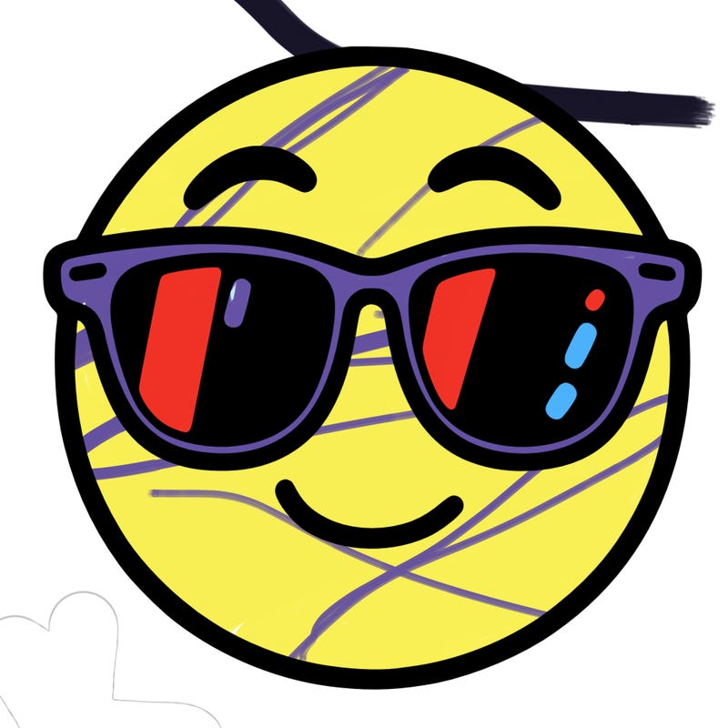 emoji with sunglasses