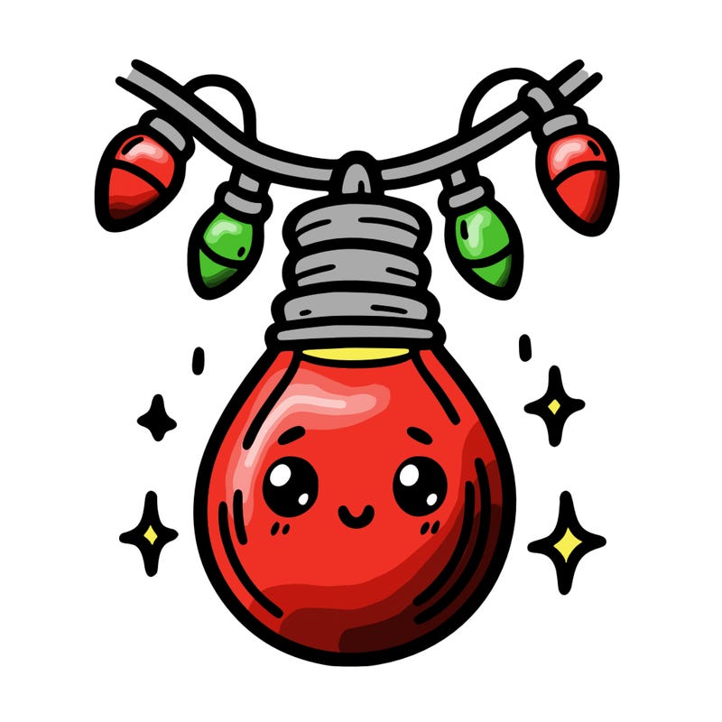 small bulb of a garland