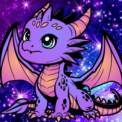 fierce baby night dragon