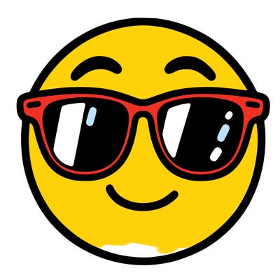 emoji with sunglasses