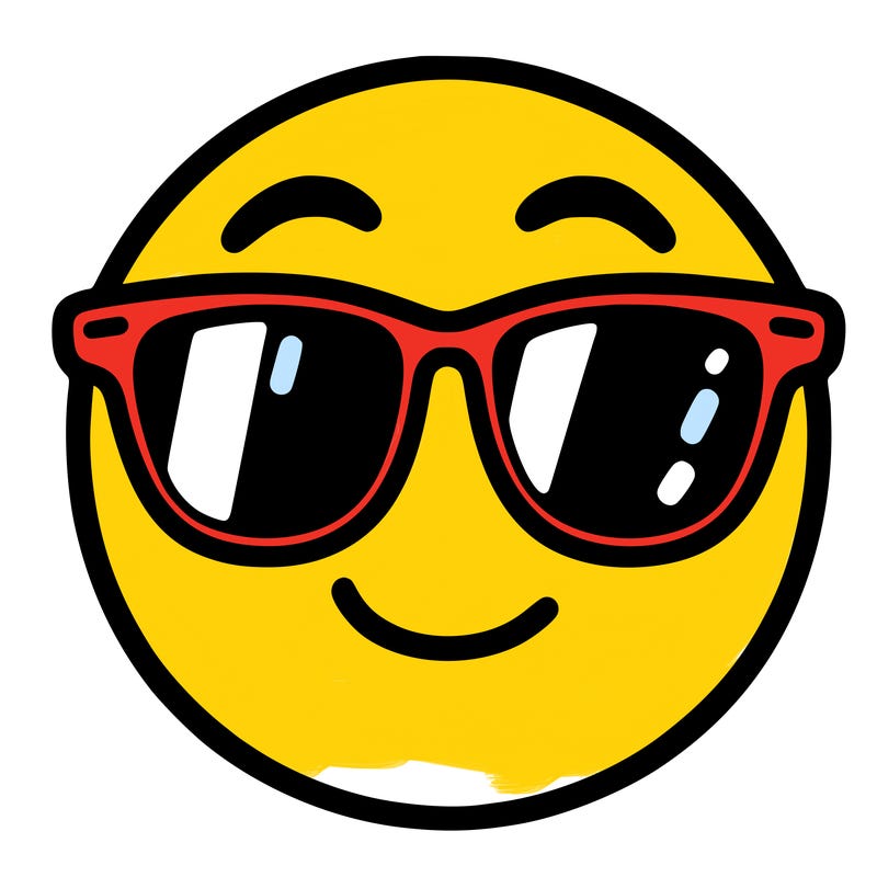 emoji with sunglasses