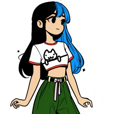 girl in a cute crop top