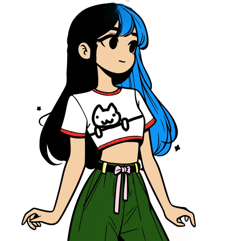 girl in a cute crop top