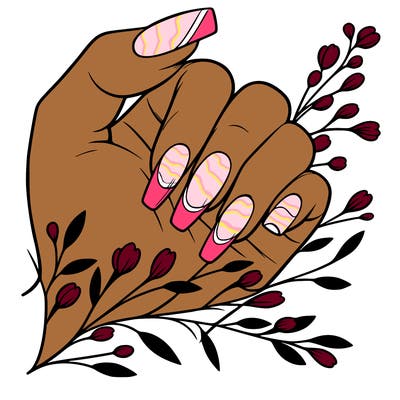 nails with french tip