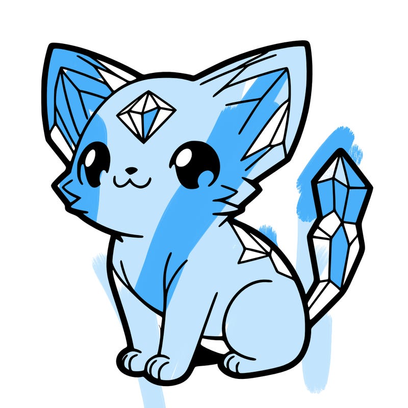 crystal kitten