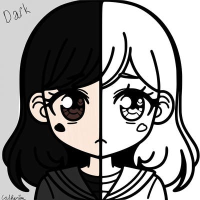 a split of a girl