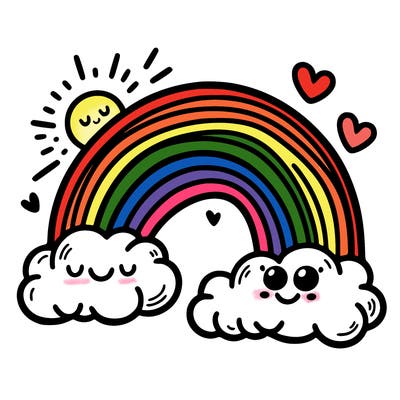 funny rainbow