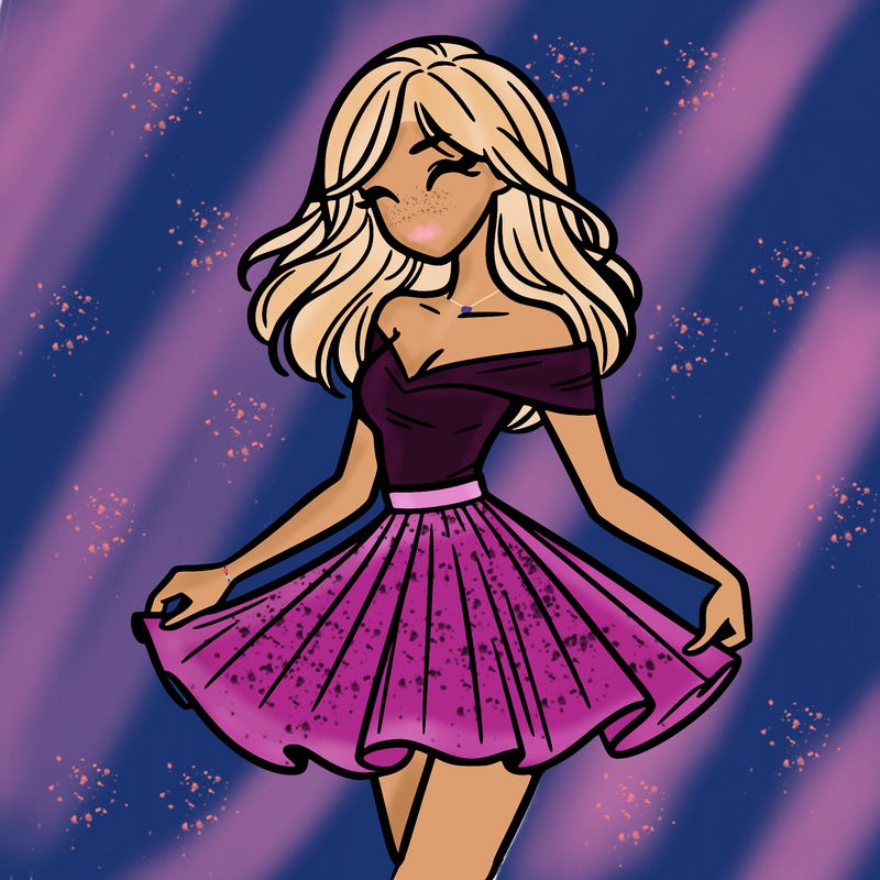 woman in skirt