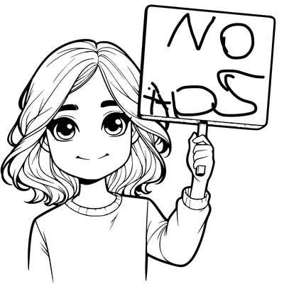 realistic girl holding up a sign