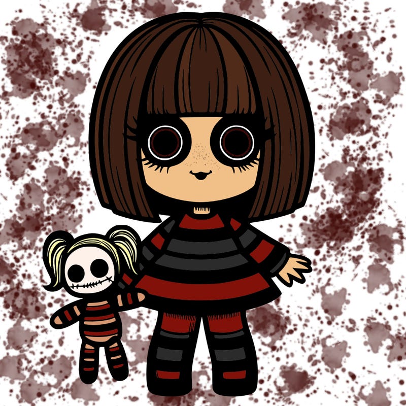creepy but a doll
