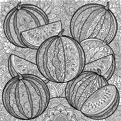Unleash your artistic flair with this stunning Zentangle Watermelons coloring page. Each intricate pattern invites you to find calm and creativity in every stroke.