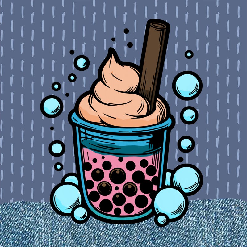 realistic popping boba