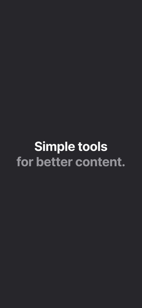 Simple tools for better content slogan from the LD app