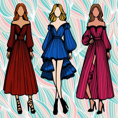 fashion models dresses