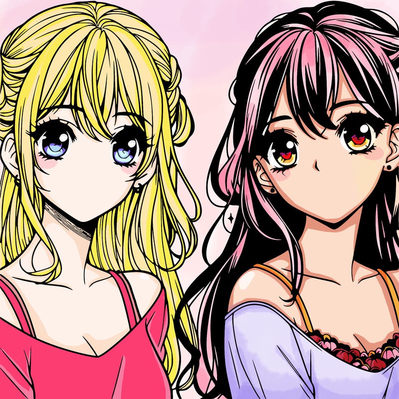 beautiful manga girl