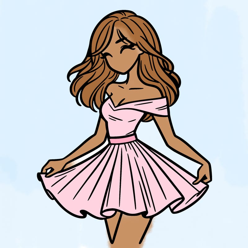 woman in skirt