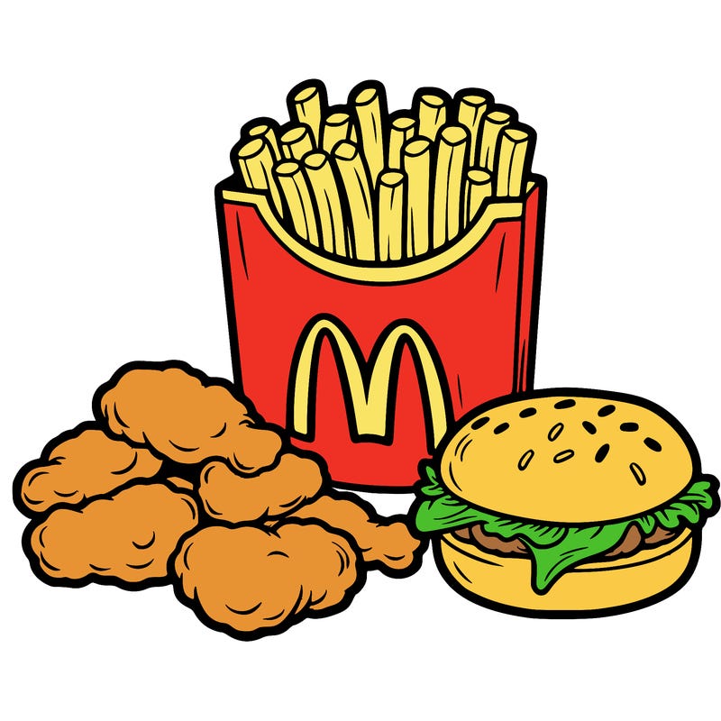 mcdonald's chicken nuggets and fries