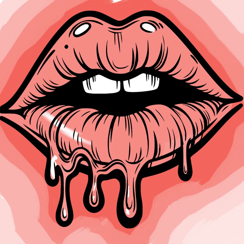 lips that look realistic and drip