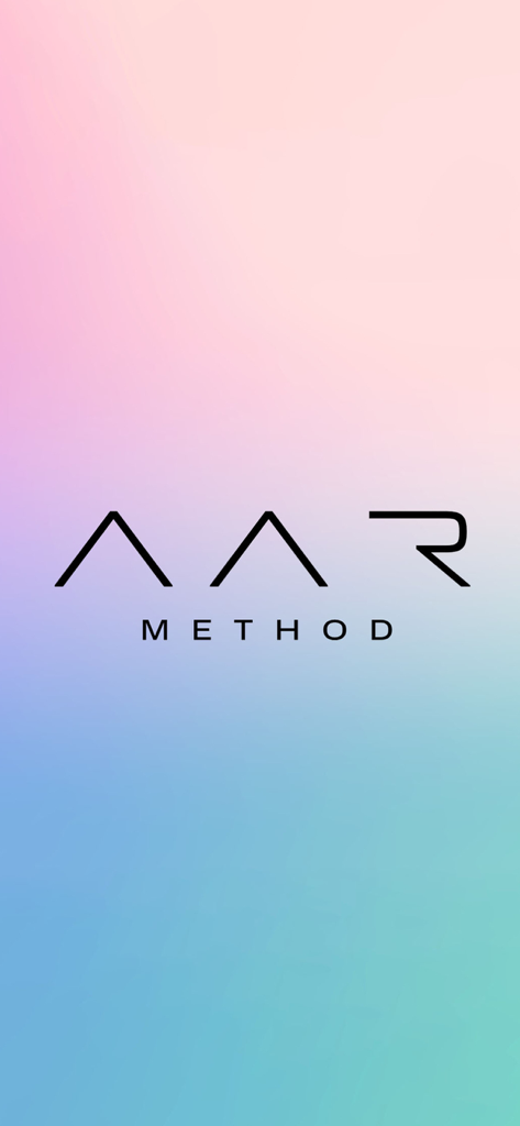 AAR METHOD - AAR METHOD app logo on a pink and blue gradient background
