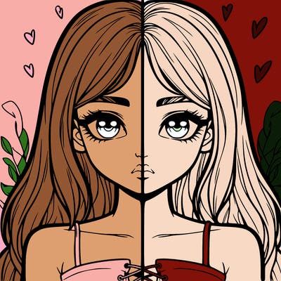 realistic girl split