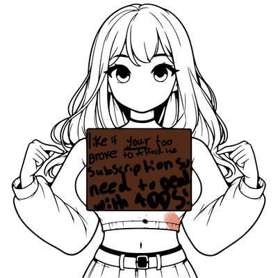 girl holding a blank sign in a long sleeve crop top