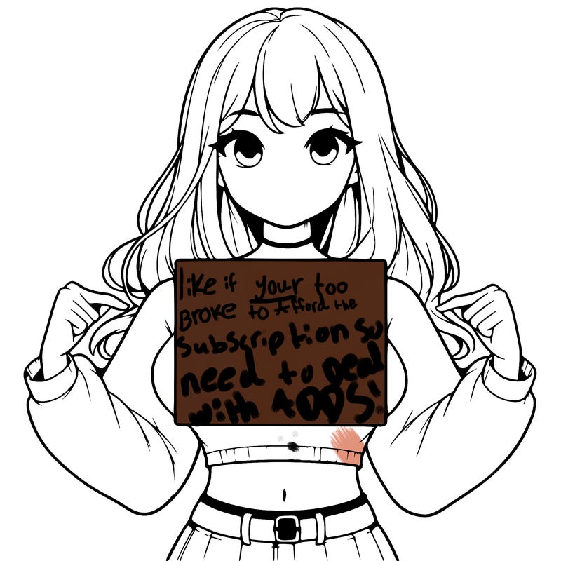 girl holding a blank sign in a long sleeve crop top