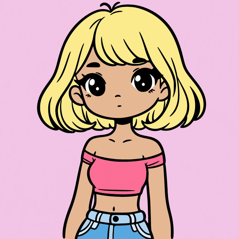 girl in a cute crop top